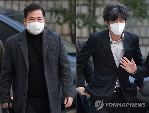 최근 구속 만료 석방을 전후해 기존 입장을 전면 변경하고 폭로성 발언을 이어가고 있는 유동규 전 성남도시개발공사 기획본부장(왼쪽)과 남욱 변호사. 연합뉴스
