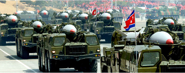 2013년 북한군의 퍼레이드에 등장한 스커드 미사일. 2015.3.2 연합뉴스