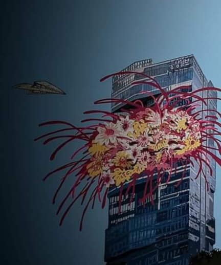 고경일 작가의 '세 쌍둥이 (조중동)' 중 한 작품. 고경일 작가 제공 