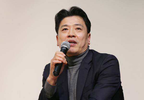 19일 오후 제주시 김만덕기념관에서 부승찬 전 국방부 대변인이 자신의 신간 '권력과 안보-문재인 정부 국방비사와 천공 의혹' 북콘서트를 진행하고 있다. 2023.2.19. 연합뉴스