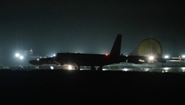 괌의 앤더스 공군기지에 착륙한 장거리폭격기 B-52H. 2023. 04 05. [미 태평양공군] 시민언론 민들레