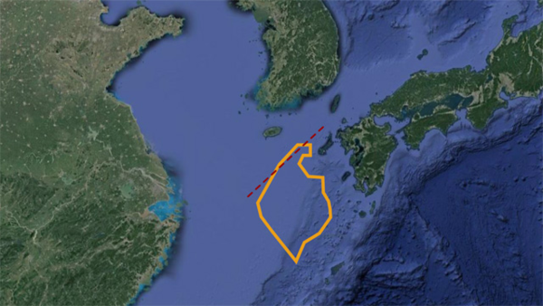 제7광구 경계를 일본의 의도대로 한국과 일본의 중간선으로 삼을 경우, 제7광구의 90% 이상이 일본에게 넘어가게 된다. KBS 캡처