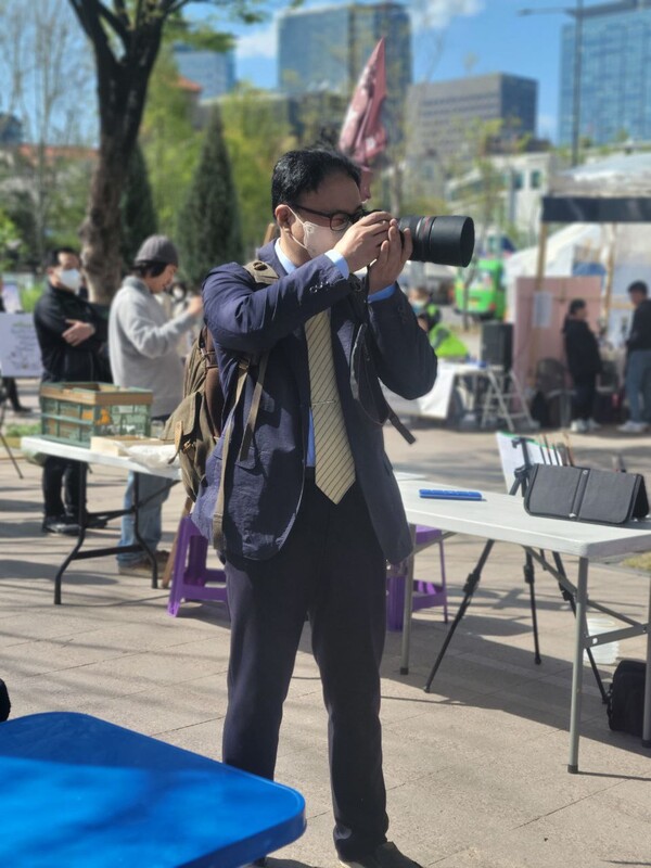 촛불행동 전속 사진작가 이호. 2023.4.18. 이호 작가 제공