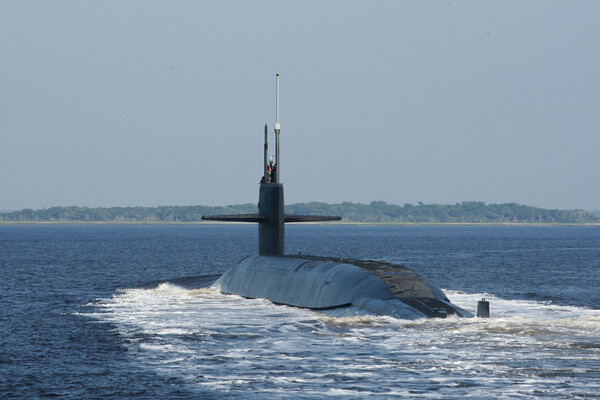 미 해군의 오하이오급 전략핵잠수함(SSBN). [로이터 연합뉴스 자료사진]