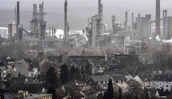 독일 겔젠키르헨에 위치한 독일의 2대 BP 정유공장 2023 01. 30 [AP 연합뉴스 자료사진]