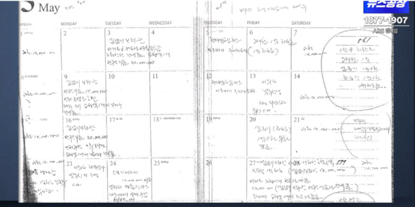 조작한 다이어리. ‘김어준의 겸손은 힘들다 뉴스공장’