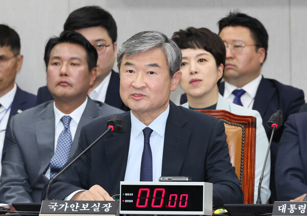 조태용 국가안보실장이 24일 오후 국회린 운영위 전체회의에서 발언하고 있다. 2023.5.24  연합뉴스
