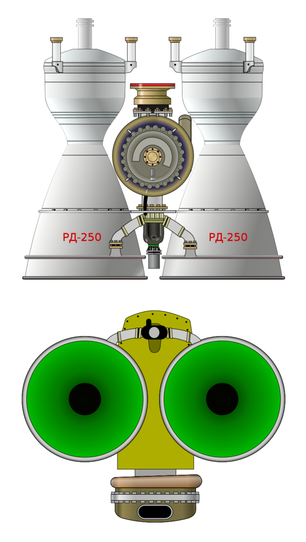 RD-250 엔진 그림. 위키미디어 커먼스