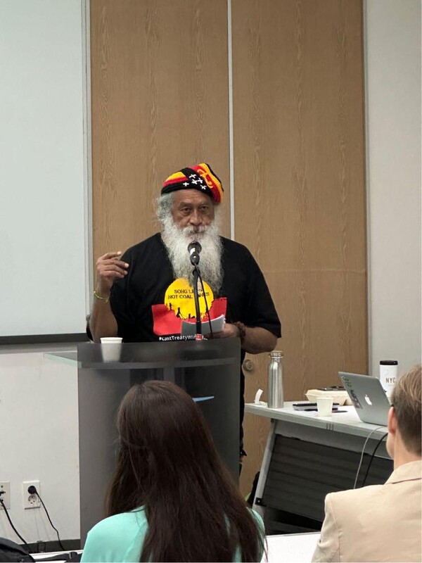 도미닉 카낙 호주 시의원이 '후쿠시마와 태평양에서의 핵 폐기물' 세션에서 발언하고 있다. 2023.6.10. 녹색당