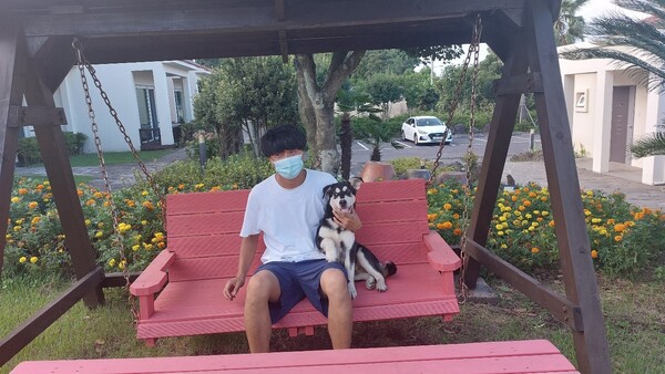 누군가 키아오라리조트에 버리고 간 유기견. © 이봉수