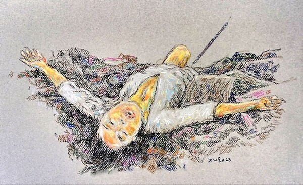 '간토 학살' 박재동 작​​​​​​​