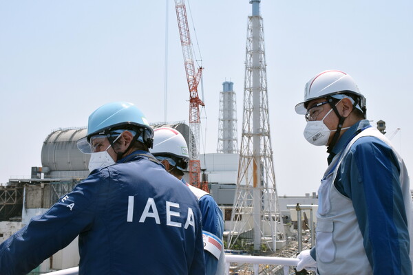 2022년 후쿠시마 제1원전 찾은 그로시 IAEA 사무총장. 지지 EPA 연합뉴스 자료사진