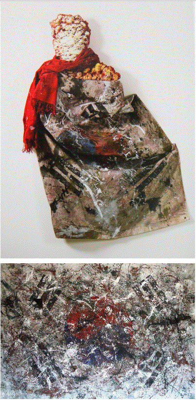 ‘얼룩진 태극기’ (박철우 작) ▲작가의 말 “북한을 화해의 대상으로 보지않고 악의 축으로만 한사코 규정하는 태극기부대. 그들의 상징인 태극기가 얼룩지고 있다. 태극기는 나라와 국민의 상징이지 왜곡된 보수집단의 상징이 아니다.”