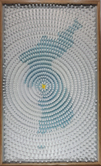 ‘피어나다Ⅰ’ (류기정 작) ▲작가의 말 “4.27 판문점 선언을 기점으로 다시 피어나는 한반도의 평화통일의 염원을 형상화 해봅니다.”