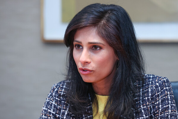 기타 고피나스 IMF 수석부총재. 연합뉴스 자료사진