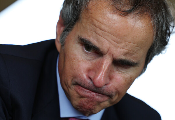 라파엘 그로시 국제원자력기구(IAEA) 사무총장이 8일 오후 서울 종로구 포시즌스호텔에서 연합뉴스와 인터뷰를 하고 있다. 2023.7.8. 연합뉴스