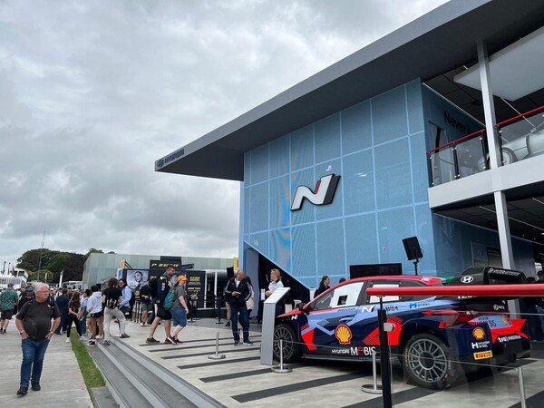 13일(현지시간) 영국 '굿우드 페스티벌 오브 스피드'에서 '아이오닉 5 N' 공개 행사가 개최됐다. 사진은 행사가 개최된 'N 브랜드관' 전경. 2023. 07.14. 연합뉴스