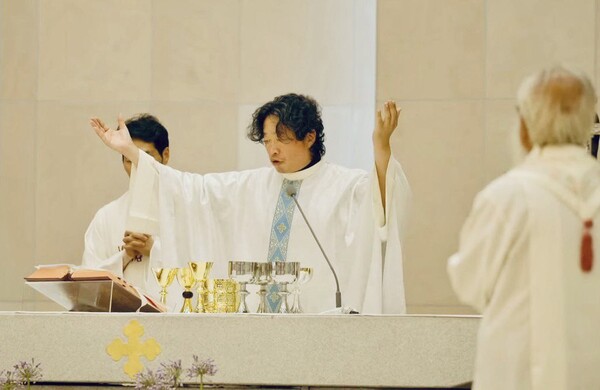 천주교정의구현전국사제단은  24일 오후 7시 대전 주교좌대흥동 성당에서 김용태 신부(천주교대전교구 정의평화위원장) 주례로 15번째 월요시국기도회를 봉헌했다. 2023.7.24. 천주교정의구현전국사제단 영상 갈무리