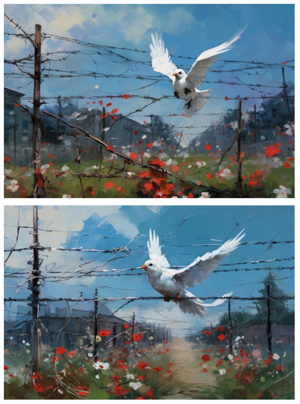 ‘분단을 넘어서 1’ (고경일 작)