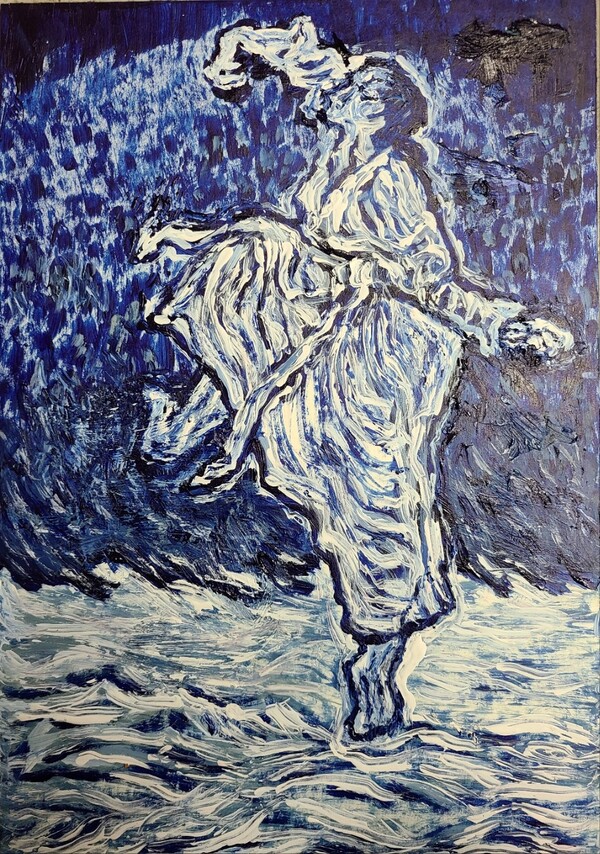 ‘넋전춤’ (이해균 작) ▲작가의 말 “정전 70주년을 맞아, 민주화와 국가의 평화를 위해 헌신한 영령들의 넋을 위로하는 마음을 담았습니다.”