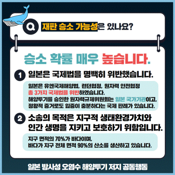 일본 방사성 오염수 해양투기 저지 공동행동 
