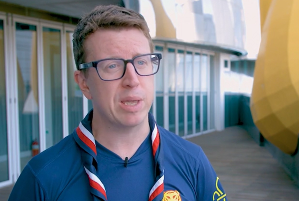 영국 스카우트 연맹 매트 하이드 대표가 홈페이지에 올린 동영상에서 대회 조직위에 강한 실망감을 토로하고 있다. UK 스카우트 누리집