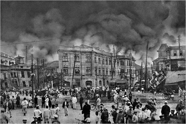 1923년 9월 1일 일본 도쿄 일대를 덮친 관동 대지진.