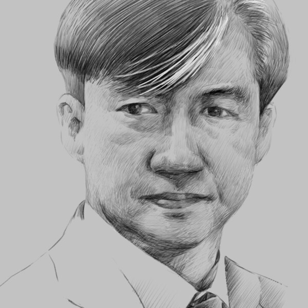 ‘흰머리’ (조덕희 작) ▲작가의 말 “보고 있으면 마음이 아프고 듣다 보면 참을 수 없이 화가 나서 눈 감고 귀 닫고 그냥 그렇게 살아가던 어느 날, 문득 뉴스에 나온 조국 전 장관의 사진을 보고 가슴이 덜컥 내려앉았다. 조국하면 떠오르는 이미지 중 하나가 찰랑거리던 머리카락이었는데 어느새 앞머리가 하얗게 세어버렸던 것이다. 오랜만에 보는 그리운 사람들은 언제나 생각보다 더 늙어 있었던 것같다. 그동안 눈 감고 지내서 미안합니다.”