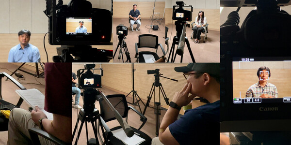 ‘연대의 기록’ (조은성 작) ▲작가의 말 “그해 가을은 유난히 길고 힘들었습니다. 정돈되지 않은 책상에 앉아 종일 침침하고 아득히 먼 곳을 기억하려 애쓰던 시간이었습니다. 예술가는 시대를 기록하는 눈을 가졌다고 믿습니다. 그 눈이 훼손되지 않고 오래 빛날 수 있도록 기록하는 것이 제 사명이라 생각했습니다. 그 생각은 여전히 유효하며 앞으로도 ‘연대’의 의미를 잊지 않기 위해 ‘연대의 기록’이라는 주제의 영상을 준비했습니다. 함께해서 고마웠고 오랫동안 카메라 렌즈에 담긴 예술가의 눈빛을 간직하겠습니다.”