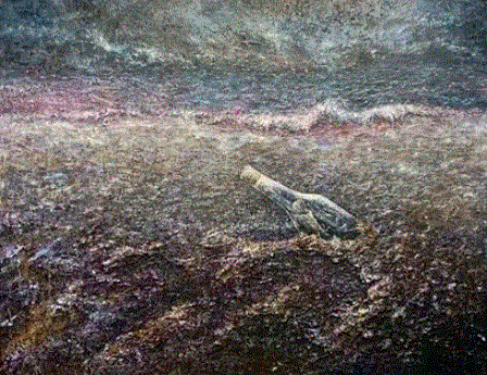 이달비 작 ‘소년에게서 해에게’(캔버스에 혼합채색) 아르떼숲 제공