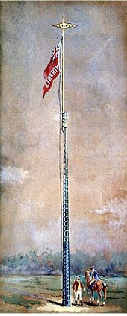 자유의 푯대(liberty pole). ‘자유’라고 쓰인 깃발을 달고 있는 미국 독립전쟁과 혁명의 상징물이다. 봉기한 농민들과 지지자들은 곳곳에 푯대를 세웠다. ‘투쟁으로 확보한 자유’ ‘우리가 원하는 자유’를 뜻한다.