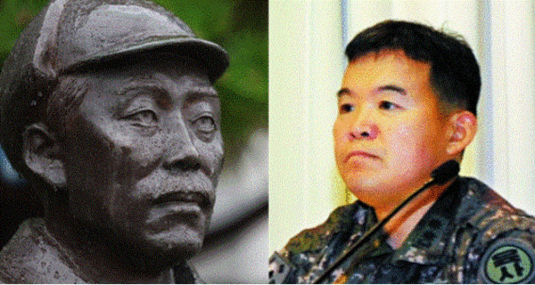 홍범도 장군 흉상(왼쪽, 연합뉴스)과 나종남 대령 