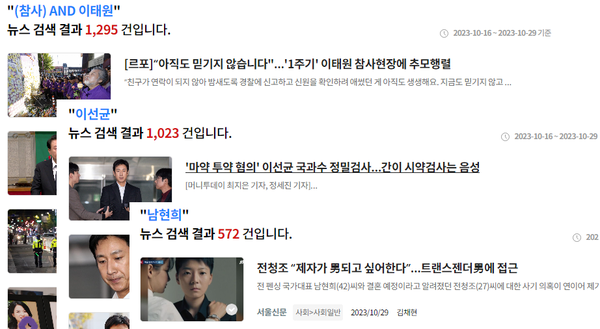 이번에 이태원 참사 1주기를 앞두고 많은 언론을 도배한 것은 주로 연예인 마약 사건과 자극적 스캔들에 대한 선정적 보도들이었다.