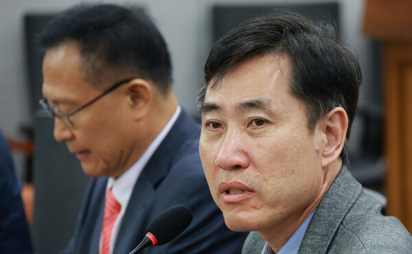 국민의힘 하태경 의원이 30일 오전 국회 의원회관에서 열린 '수도권 민심, 국민의힘 원외위원장한테 듣는다' 토론회에서 발언하고 있다. 2023.10.30. 연합뉴스