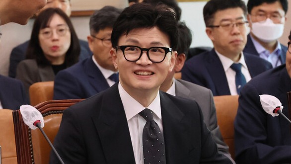 한동훈 법무부 장관이 2일 국회에서 열린 법제사법위원회 전체회의에 참석하고 있다. 2023.11.2. 연합뉴스