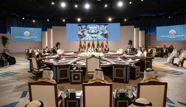 5일 카타르 도하에서 걸프협력기구(GCC) 정상회의가 열리고 있다. 2023. 12. 05 [AFP=연합뉴스]
