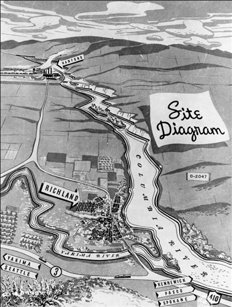 핸포드 재처리현장개략도@PhotoQuest, via Getty Images