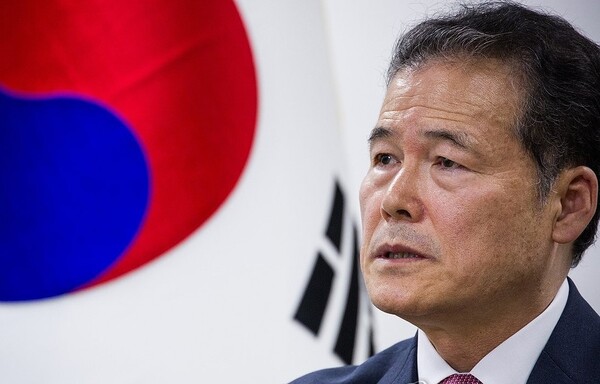 김영호 통일부 장관이 지난 10월 18일 정부서울청사에서 정부의 북한 정책을 설명하고 있다. 2023.10.18 연합뉴스