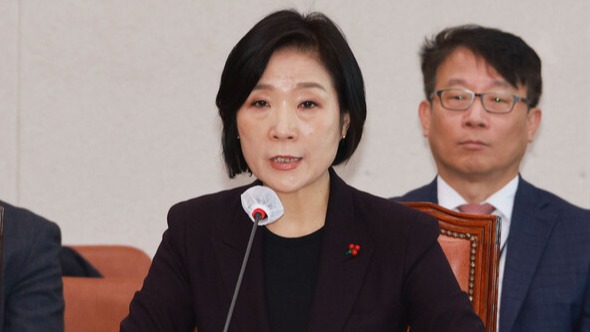 오영주 중소벤처기업부 장관 후보자가 21일 국회에서 열린 인사청문회에서 의원 질의에 답하고 있다. 2023.12.21. 연합뉴스