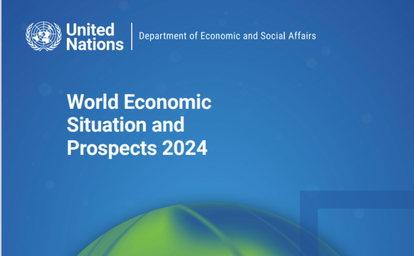 유엔 '2024 세계 경제 상황과 전망' 보고서 표지. 자료 : 유엔 경제사회국(DESA)