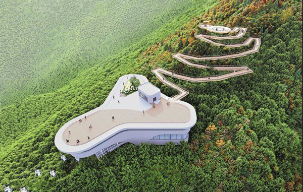 설악산 오색케이블카 상부정류장 조감도.(양양군 제공)