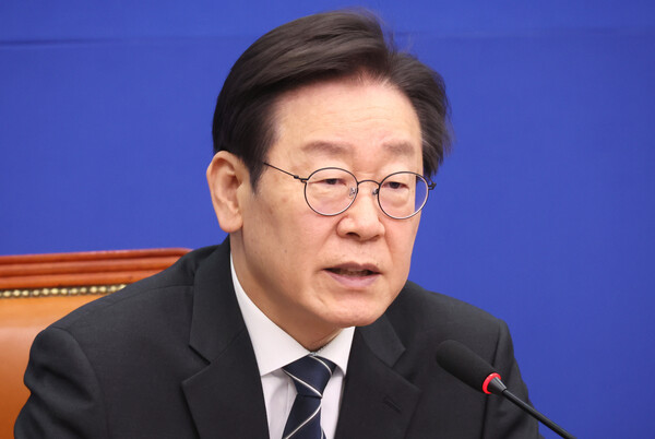 더불어민주당 이재명 대표가 22일 국회에서 열린 최고위원회의에서 발언하고 있다. 2024.1.22. 연합뉴스