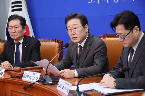 더불어민주당 이재명 대표가 29일 국회에서 열린 최고위원회의에서 발언하고 있다. 2024.1.29. 연합뉴스