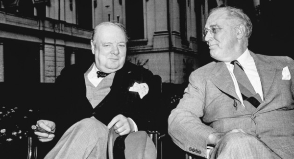 처칠과 루스벨트. 1943년 5월 24일. 백악관(AP Photo)