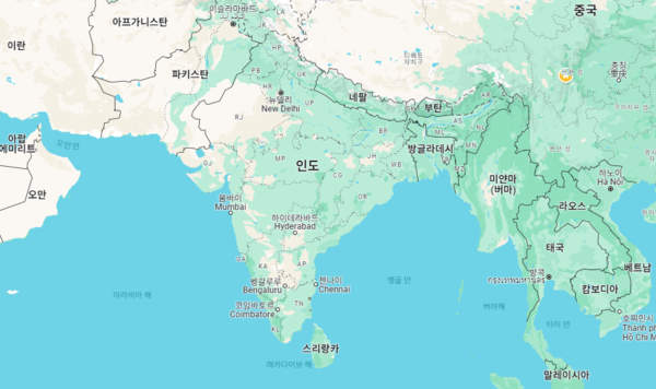 구글 지도 중 갈무리