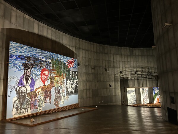 문화비축기지 전시장면.