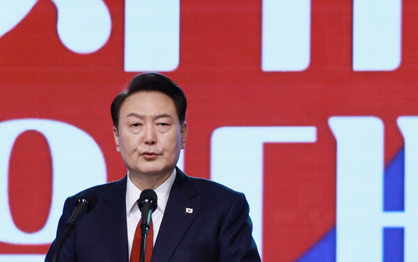 윤석열 대통령이 1일 서울 중구 유관순 기념관에서 열린 제105주년 3·1절 기념식에서 기념사를 하고 있다. 2024.03. 01. 연합뉴스