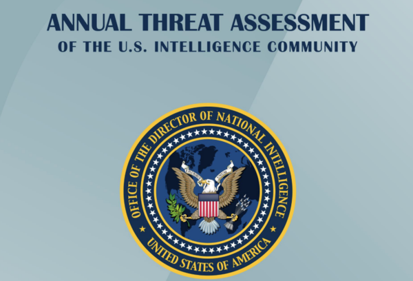 미국 국가정보국(DNI)가 11일 공개한 2024년 연례위협평가 보고서 표지. 