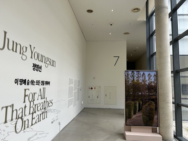 ‘정영선: 이 땅에 숨 쉬는 모든 것을 위하여’ 들머리.