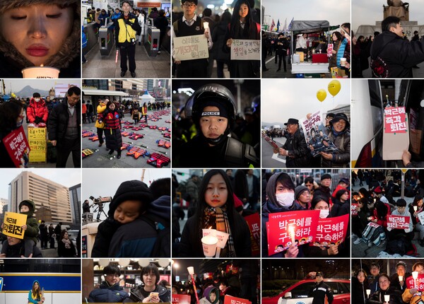 서울 광화문 광장에서 열린 박근혜 대통령 퇴진촉구 촛불집회에서 참가자들이 다양한 구호를 외치고 있다. 2017.2.25 연합뉴스